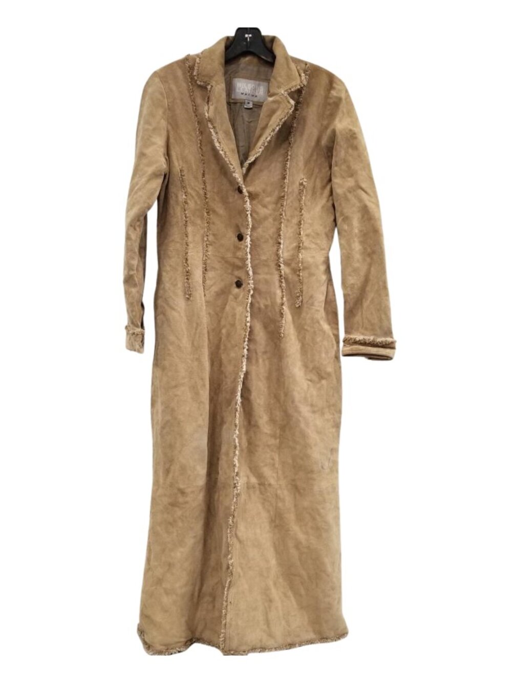 Wilsons Leather Suede Long Trench Coat Medium Penny Lane Style Jacket